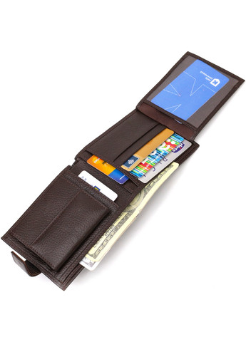 Мужской кожаный кошелек 12,2х9,5х2 см Canpellini (259923743)