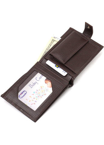 Мужской кожаный кошелек 12,2х9,5х2 см Canpellini (259923743)