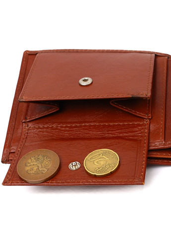 Чоловічий шкіряний гаманець 12х9,7х1 см Canpellini (259923575)
