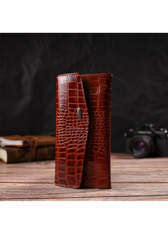 Жіночий шкіряний гаманець 18х9х1 см Canpellini (259923951)