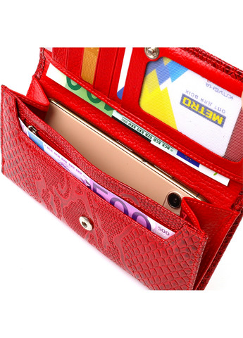 Женский кожаный кошелек 10х19х1,5 см Canpellini (259923898)