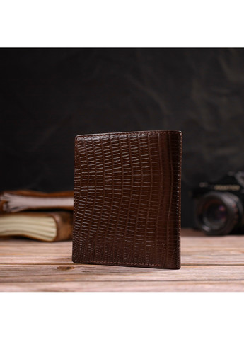 Мужской кожаный кошелек 10х11,5х1 см Canpellini (259924007)