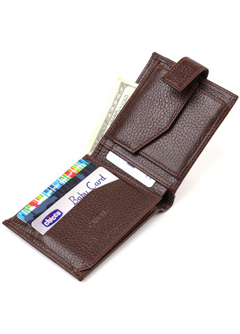 Чоловічий шкіряний гаманець 11,7х9,2х2 см Canpellini (259923940)