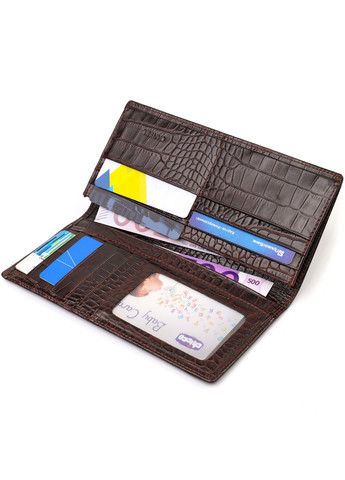 Мужской кожаный кошелек 9,2х18,8х1 см Canpellini (259924025)