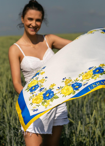 Хустка патріотична 90х90 см.(атлас) Homedec - (259939340)