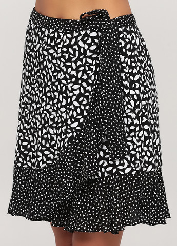 Черная кэжуал с абстрактным узором юбка Banana Republic