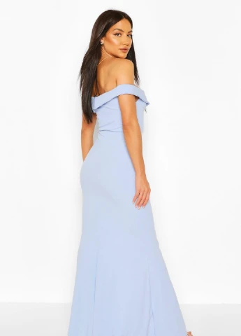 Голубое платье Boohoo