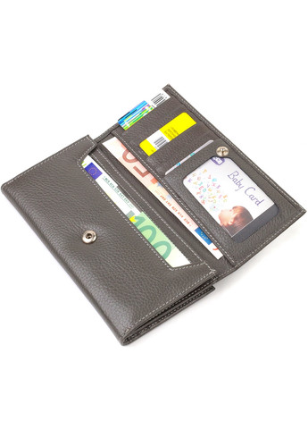Шкіряний гаманець жіночий 10х19х1,5 см Canpellini (259961777)