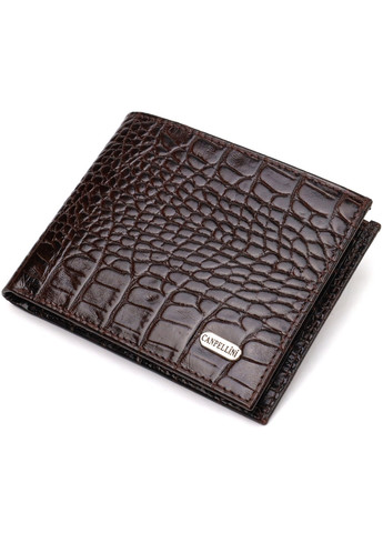 Шкіряний гаманець чоловічий 12,5х9,5х2 см Canpellini (259961857)