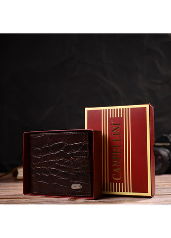 Кожаный кошелек мужской 11,5х10х1 см Canpellini (259961907)