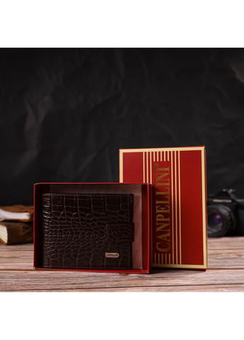 Кожаный кошелек мужской 12,2х9,5х2 см Canpellini (259961911)