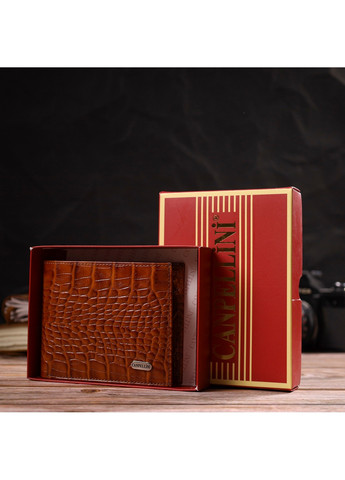 Шкіряний гаманець чоловічий 12х9, 6х2 см Canpellini (259961820)