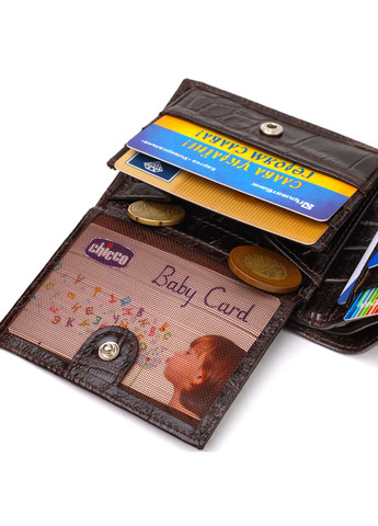 Шкіряний гаманець чоловічий 11х8, 3х1 см Canpellini (259961749)