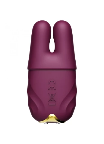 Смарт-вибратор для груди - Nave Velvet Purple, пульт ДУ, работа через приложение Zalo (259968832)