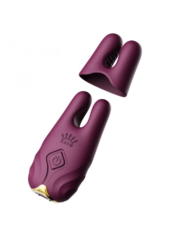 Смарт-вибратор для груди - Nave Velvet Purple, пульт ДУ, работа через приложение Zalo (259968832)