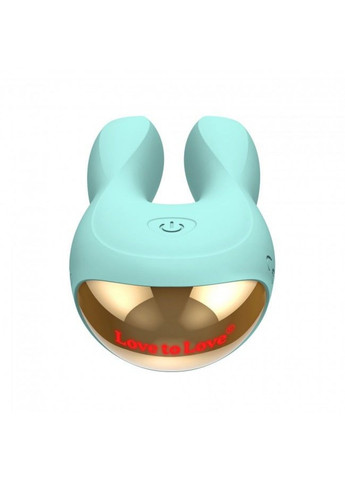 Вибратор-кролик Hear Me Menthe с двумя моторчиками и разноцветной LED-подсветкой Love To Love (259968907)