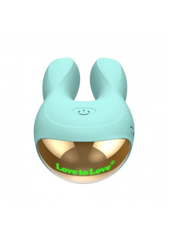 Вибратор-кролик Hear Me Menthe с двумя моторчиками и разноцветной LED-подсветкой Love To Love (259968907)