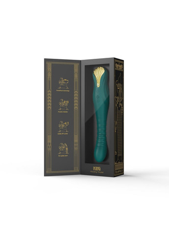 Смартвібратор-пульсатор — King Turquoise Green, кристал Swarovski Zalo (259968828)