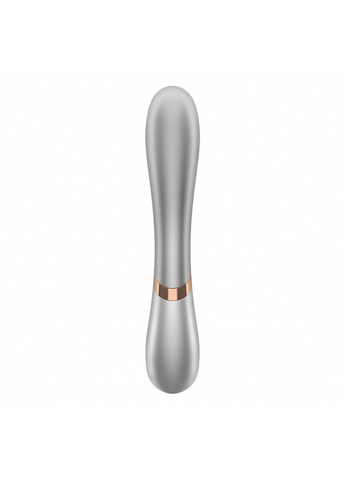 Смарт вибратор-кролик с подогревом Hot Lover Silver Satisfyer (259968708)
