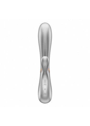 Смарт вибратор-кролик с подогревом Hot Lover Silver Satisfyer (259968708)