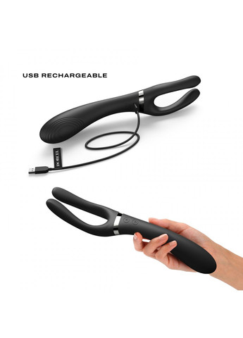 Вибратор-стимулятор INFINITE JOY BLACK, многофункциональный, унисекс Dorcel (259968544)