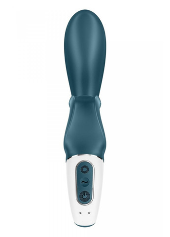 Смарт вибратор кролик Hug Me Bluegrey, 2 мотора, диаметр 4,2см, широкая клиторальная часть Satisfyer (259968689)