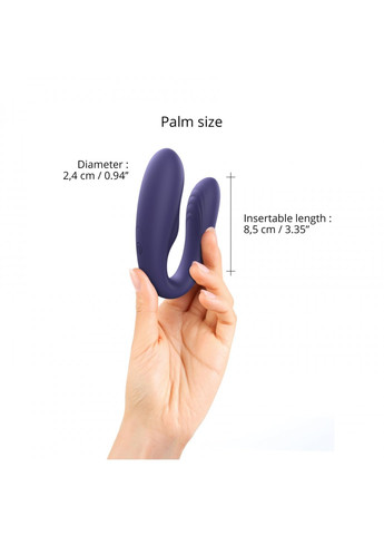 Вібратор для пар із пультом ДК MATCH UP - MIDNIGHT INDIGO Love To Love (259968881)