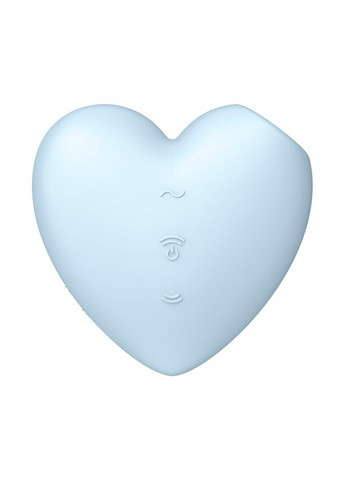 Вакуумный стимулятор-сердечко с вибрацией Cutie Heart Blue Satisfyer (259968566)