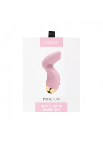 Вакуумний кліторальний стимулятор Pulse Pure Pale Pink, 5 режимів, 5 інтенсивностей у кожному Svakom (259968770)