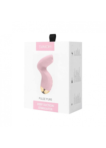 Вакуумний кліторальний стимулятор Pulse Pure Pale Pink, 5 режимів, 5 інтенсивностей у кожному Svakom (259968770)