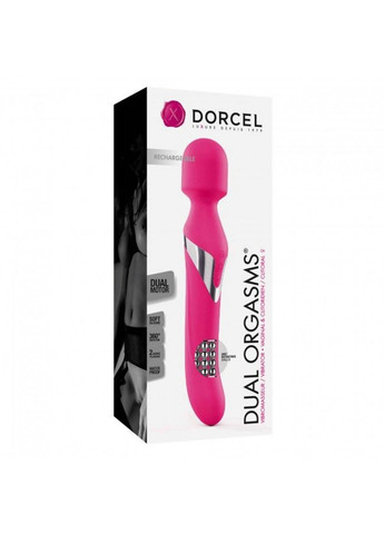Вибромассажер 2-в-1 Dual Orgasms Magent классический массажер и вибратор с жемчужным массажем Dorcel (259968537)