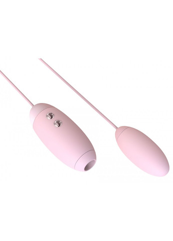 Вакуумный стимулятор с виброяйцом 2-в-1 Miss VV Pink KissToy (259968783)