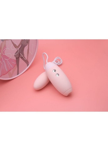 Вакуумный стимулятор с виброяйцом 2-в-1 Miss VV Pink KissToy (259968783)