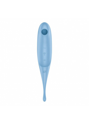 Вибратор для клитора с вакуумной стимуляцией Twirling Pro Blue Satisfyer (259968650)