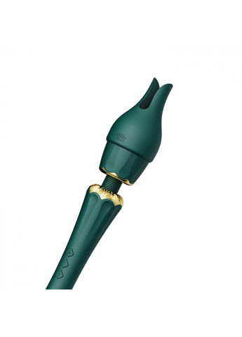Вибромассажер с насадками — Kyro Wand Turquoise Green Zalo (259968844)