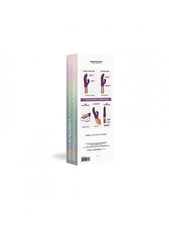 Подвійний пульсатор кролик SASSY BUNNY - PURPLE RAIN Love To Love (259968901)