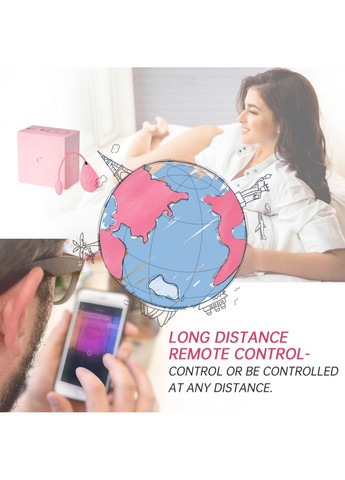 Смарт-віброяйце Sundae Pink Magic Motion (259968731)