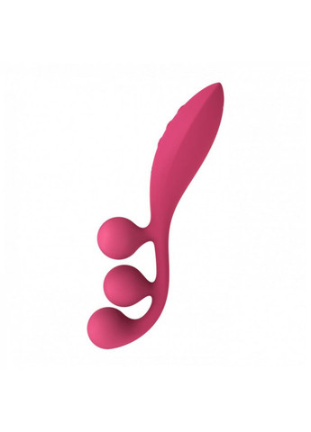 Універсальний вібратор Tri Ball 1, 3 мотори, гнеться Satisfyer (259968653)