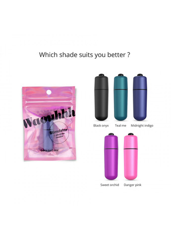 Віброкуля WAOUHHH - MIDNIGHT INDIGO, 7 режимів, на батарейках Love To Love (259968887)