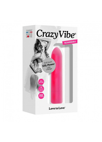 Віброкуля Crazy Vibe перезаряджається Love To Love (259968888)