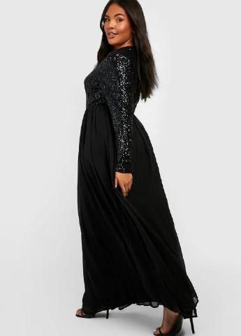 Черное платье Boohoo