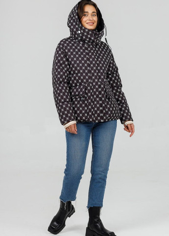 Черная демисезонная куртка-пуховик автоледи duvetti Lora