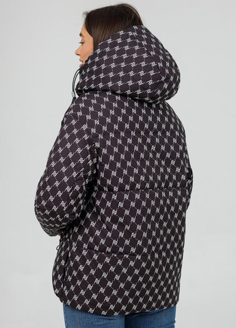 Черная демисезонная куртка-пуховик автоледи duvetti Lora