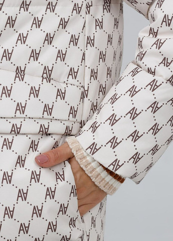 Бежевая демисезонная куртка-пуховик автоледи duvetti Lora