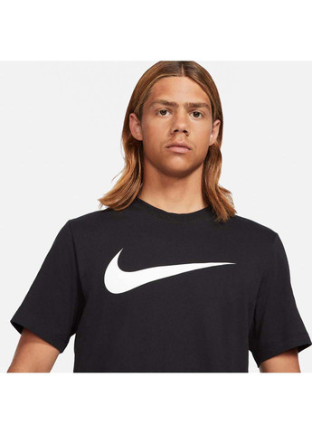 Чорна футболка nsw icon swoosh t- shirt Nike