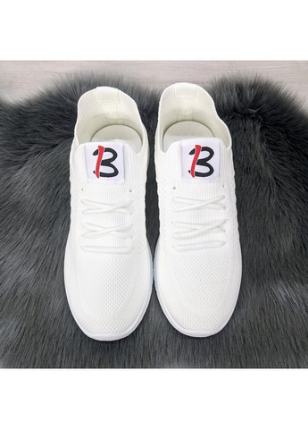 Білі осінні жіночі текстильні кросівки Bromen