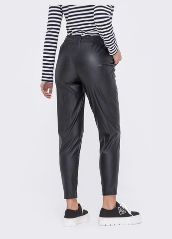 шкіряні штани чорного кольору Dressa (260024526)