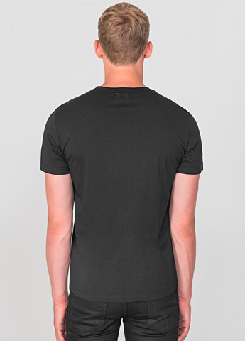 Чорна чоловіча чорна футболка з коротким рукавом Antony Morato