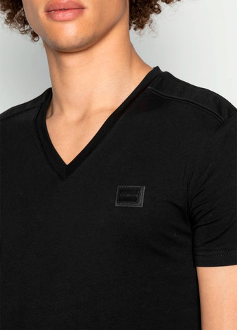 Чорна чоловіча футболка з коротким рукавом Antony Morato