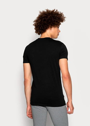 Чорна чоловіча футболка з коротким рукавом Antony Morato